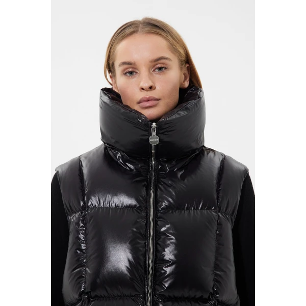 Zip Vest Silky Black - Image 8