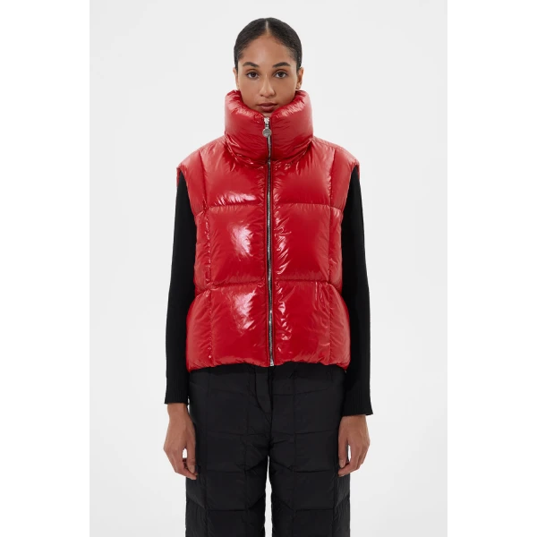 Ienki Ienki Zip Vest Silky Red, view 3