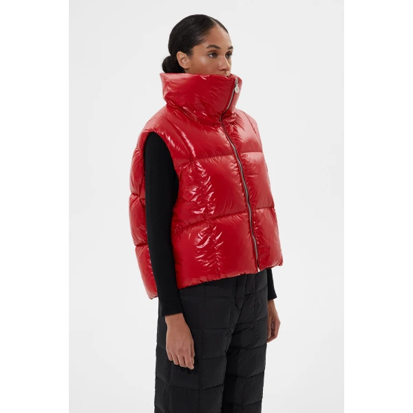 Ienki Ienki Zip Vest Silky Red, view 4