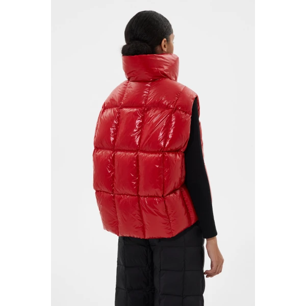 Ienki Ienki Zip Vest Silky Red, view 5