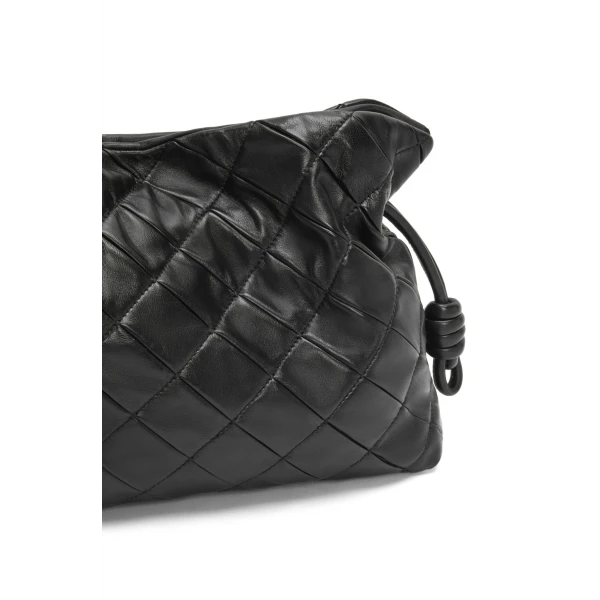 LOEWE Flamenco clutch in pleated nappa lambskin, view 3