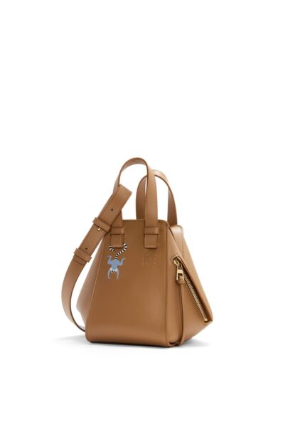 LOEWE Lemur compact Hammock bag in satin calfskin