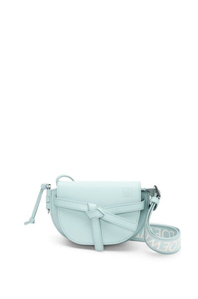 LOEWE Mini Gate Dual bag in soft calfskin and jacquard
