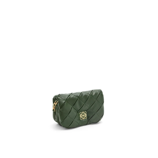 Mini Puffer Goya in pleated shiny nappa lambskin - Image 2