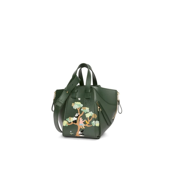 Panda compact Hammock bag in satin calfskin - Image 2