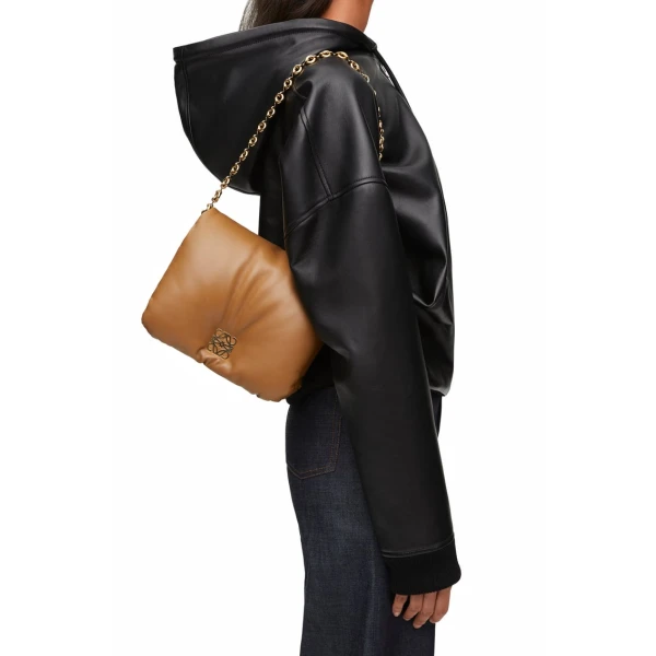 LOEWE Puffer Goya bag in shiny nappa lambskin, view 2