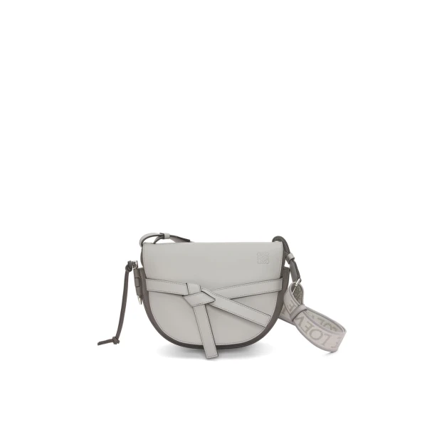 Small Gate Dual bag in soft calfskin and jacquard