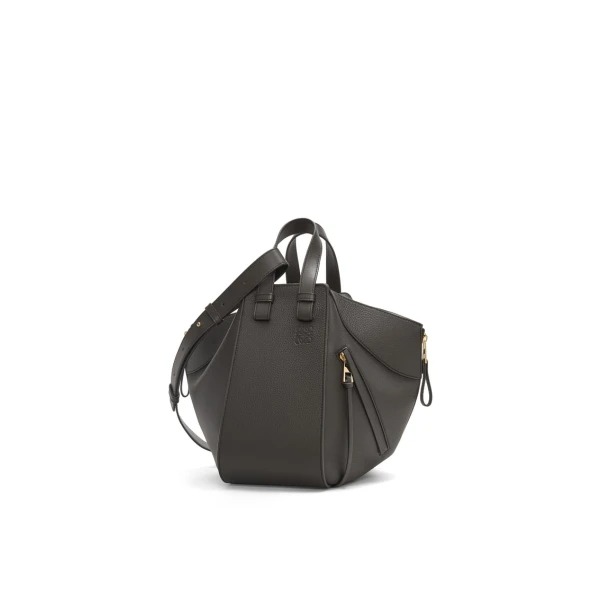 LOEWE Small Hammock bag in soft grained calfskin, view 2