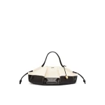 XL Paseo bag in shiny nappa calfskin and canvas