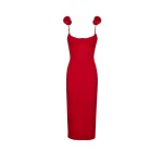 Magda Butrym Bustier midi dress in red scaled61907 nobg