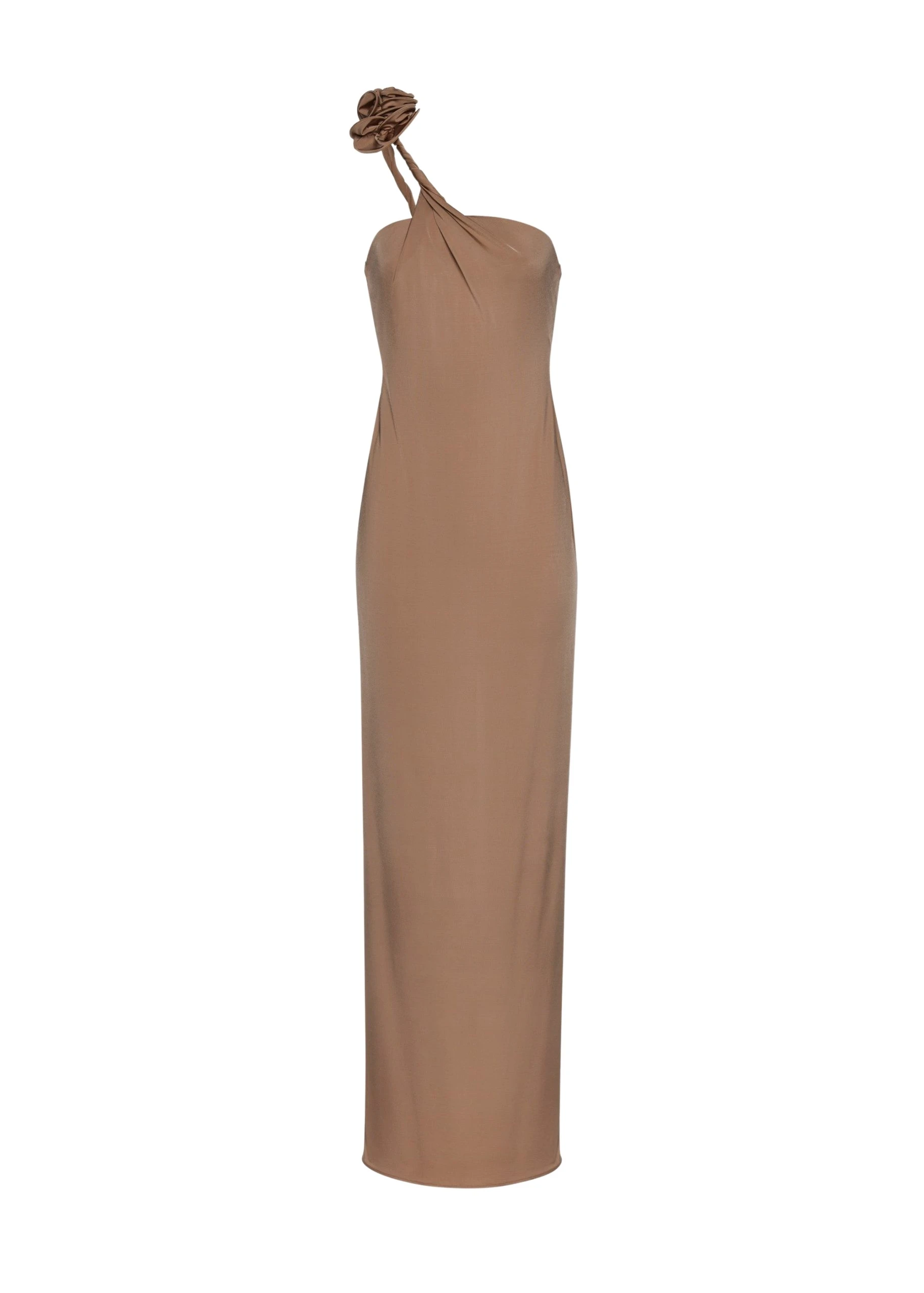 Magda Butrym One shoulder rose applique jersey midi dress in beige scaled33421 nobg Magda Butrym One shoulder rose applique jersey midi dress in beige scaled33421 nobg