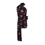 Magda Butrym Wrap neck mini dress in black print scaled22608 nobg Magda Butrym Wrap neck mini dress in black print scaled22608 nobg
