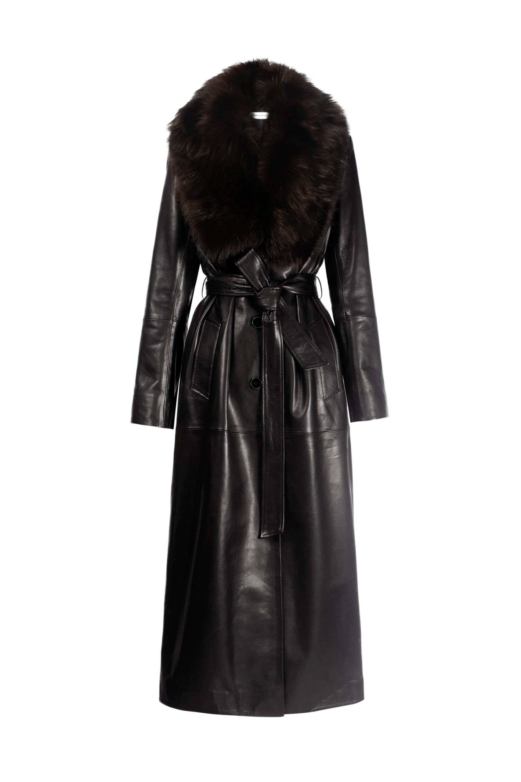 Nour Hammour Glamorous Leather Trench scaled78794 nobg