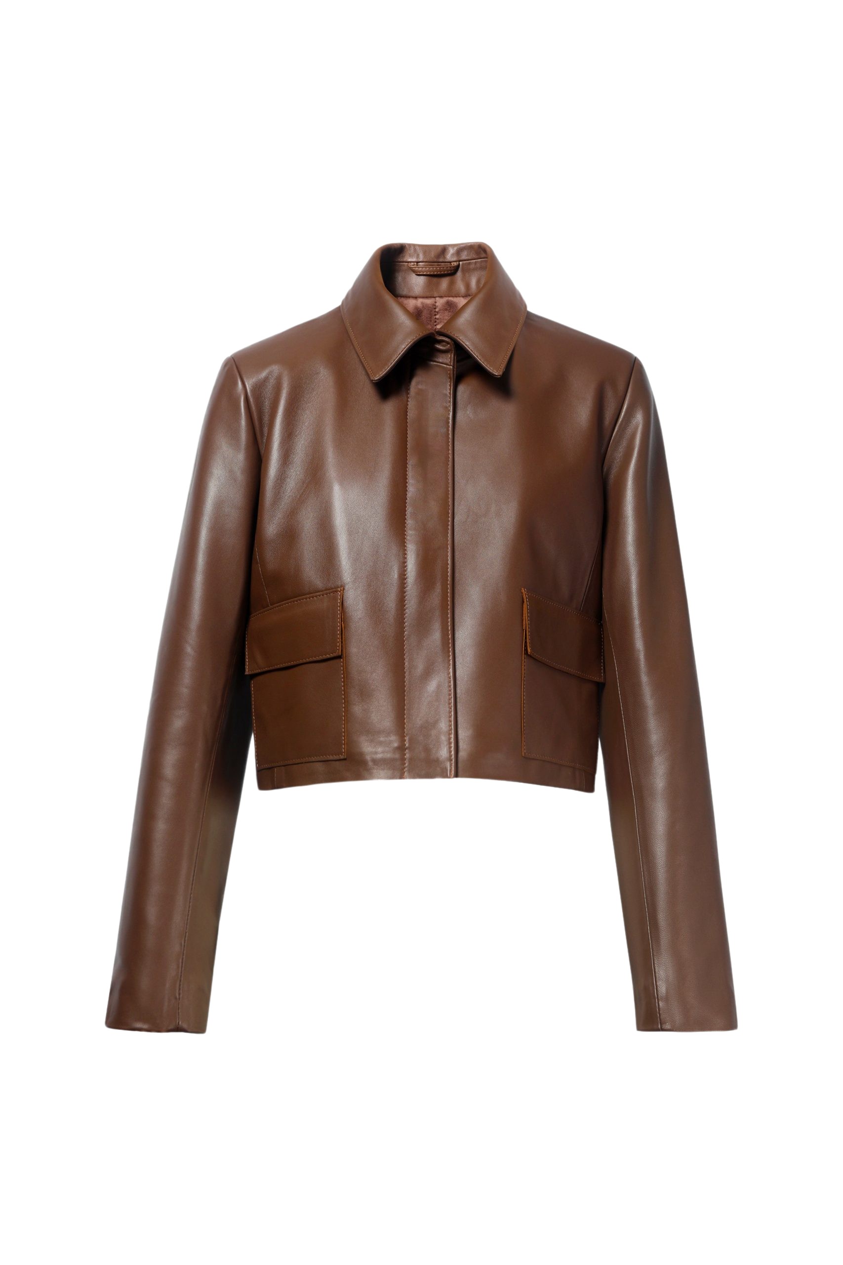 Nour Hammour Bleeker Minimalist Leather Jacket