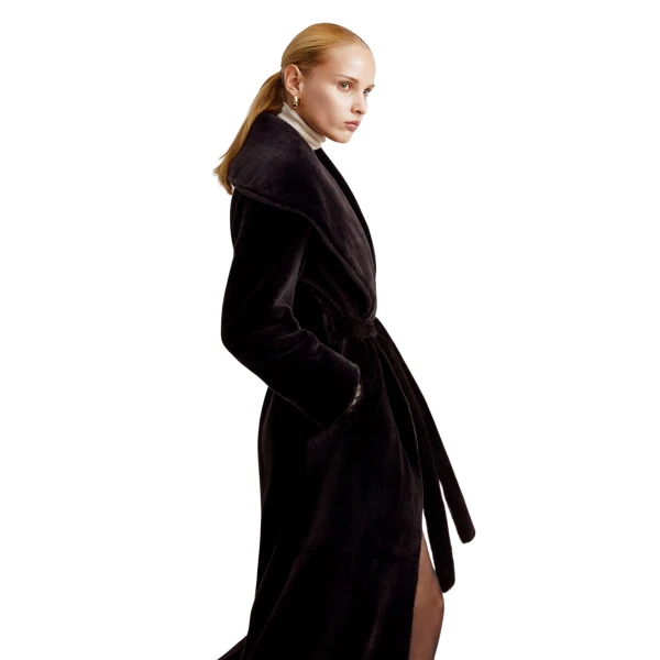Nour Hammour Plush Longline Shearling Coat 3 scaled41172 nobg