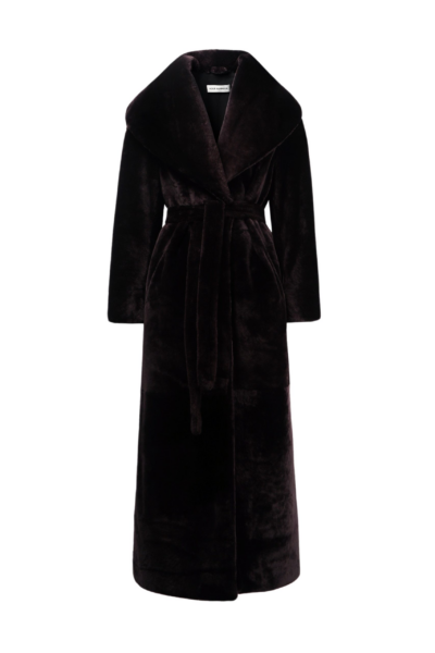 Nour Hammour Plush Longline Shearling Coat scaled20684 nobg