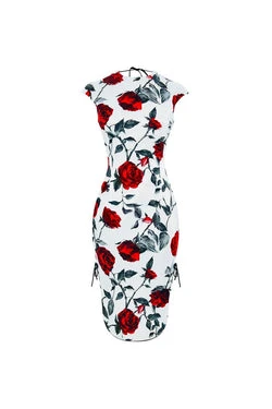 Rasario-Printed-Satin-Long-Midi-Dress-With-An-Opened-Back Rasario Printed Satin Long Midi Dress With An Opened Back