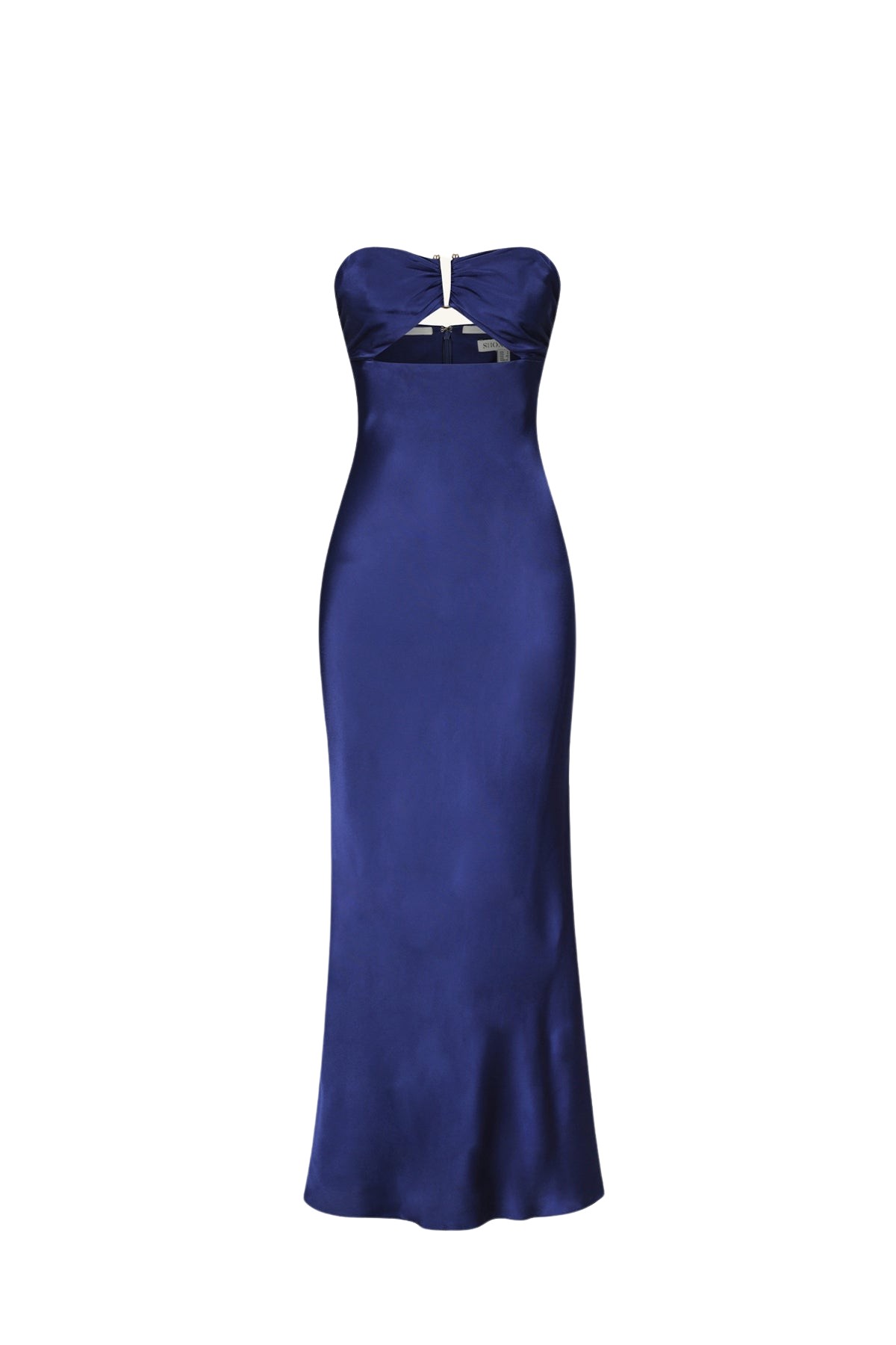 Shona Joy Arienzo Strapless Cut Out Midi Dress – Midnight