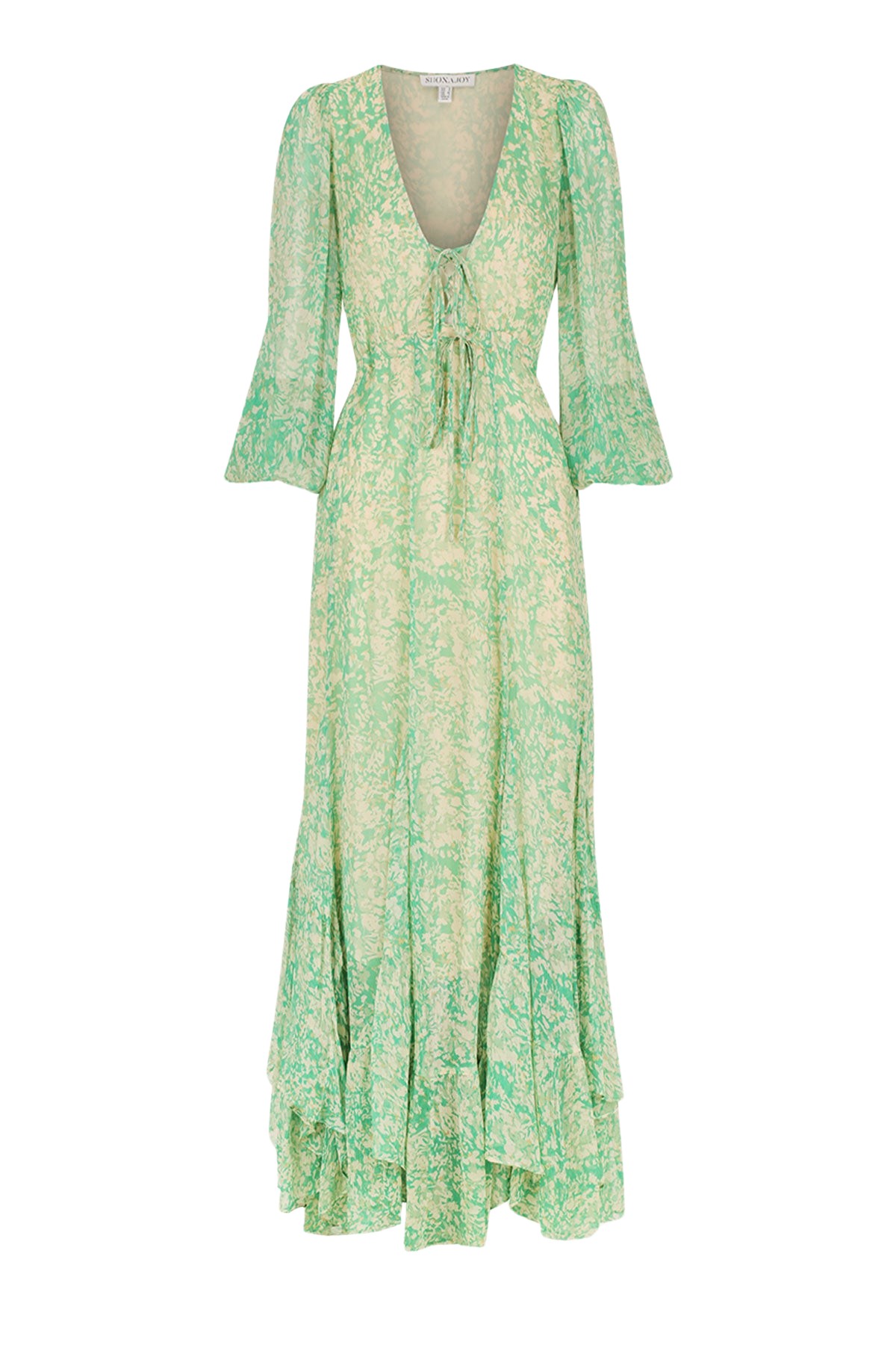 Shona Joy Belvedere Lace Front Drawstring Maxi Dress