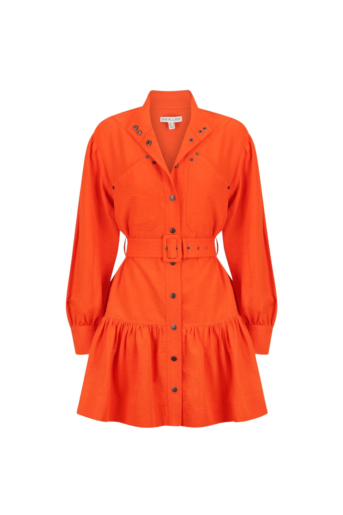 Shona Joy Cecilia Long Sleeve Mini Dress – Hibiscus