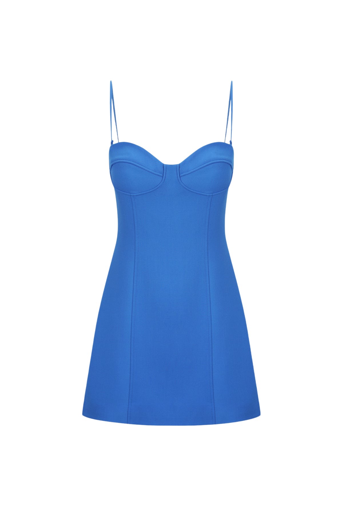 Shona Joy Irena Strapless Corded Bustier Mini Dress – Cobalt