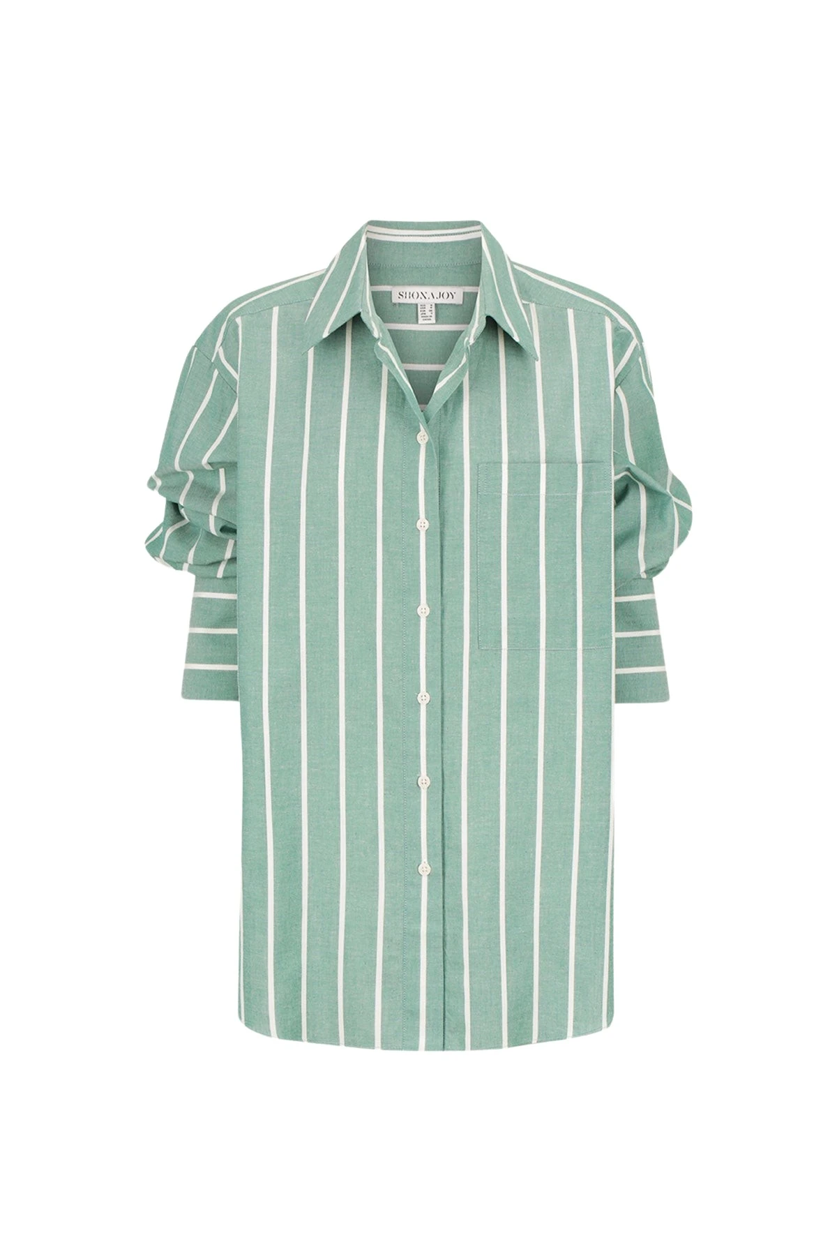 Shona Joy Kimberly Oversized Shirt Antique Green Ivory17788 nobg Shona Joy Kimberly Oversized Shirt Antique Green Ivory17788 nobg