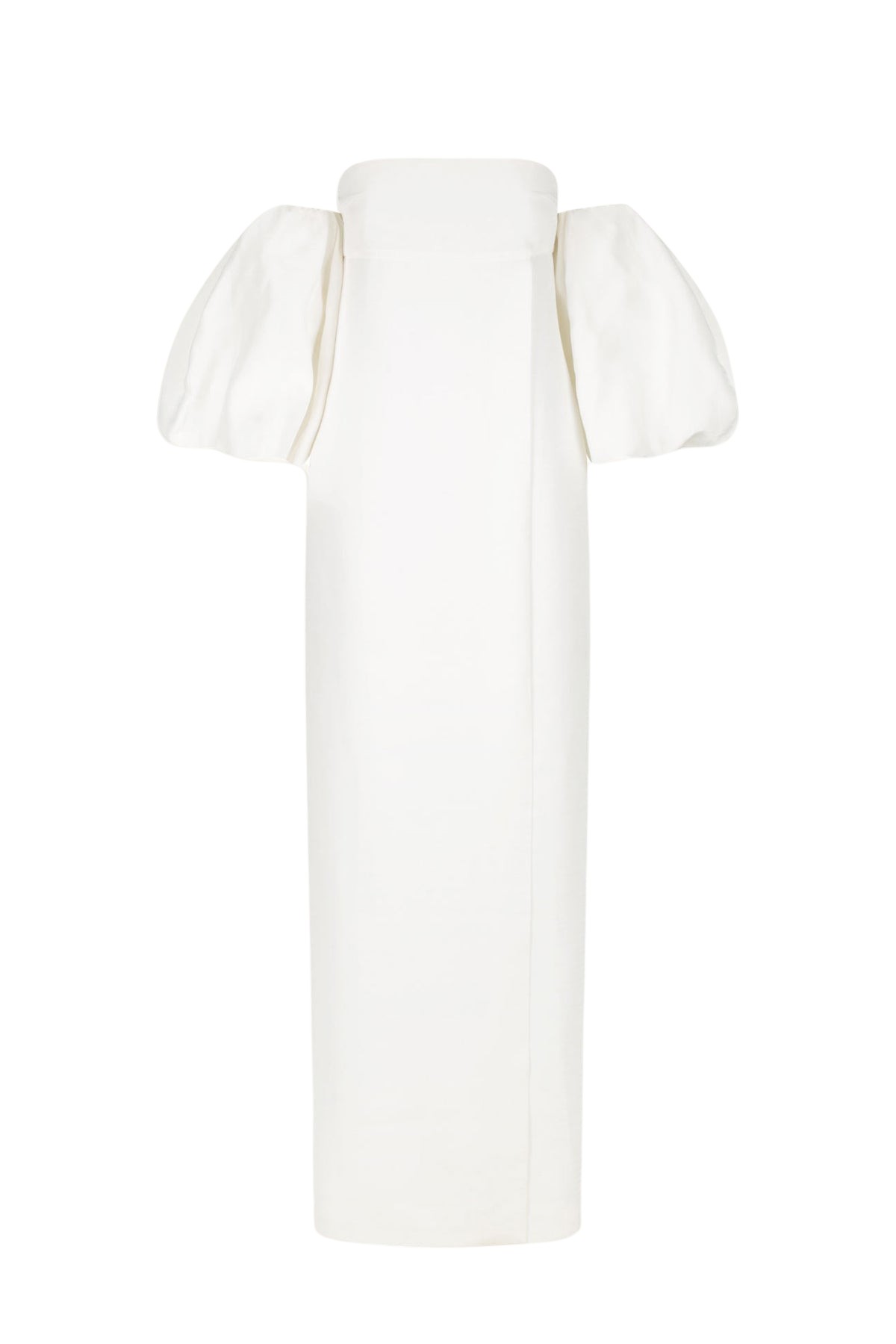 Shona Joy La Lune Otto Puff Sleeve Column Maxi Dress – Ivory