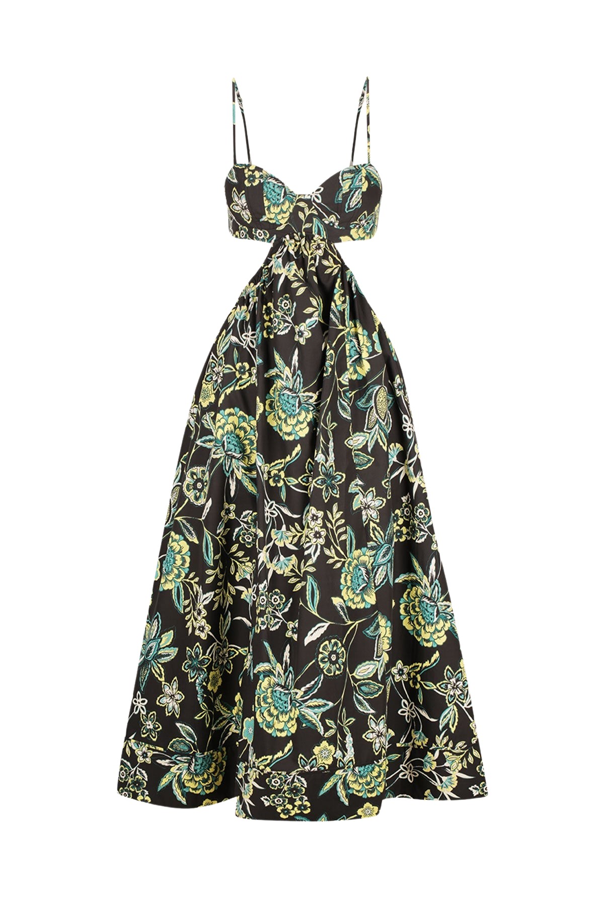 Shona Joy Lina Bustier Cut Out Midi Dress