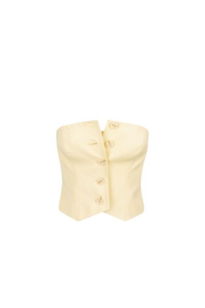 Shona Joy Sara Button Up Bodice Lemon66841 nobg