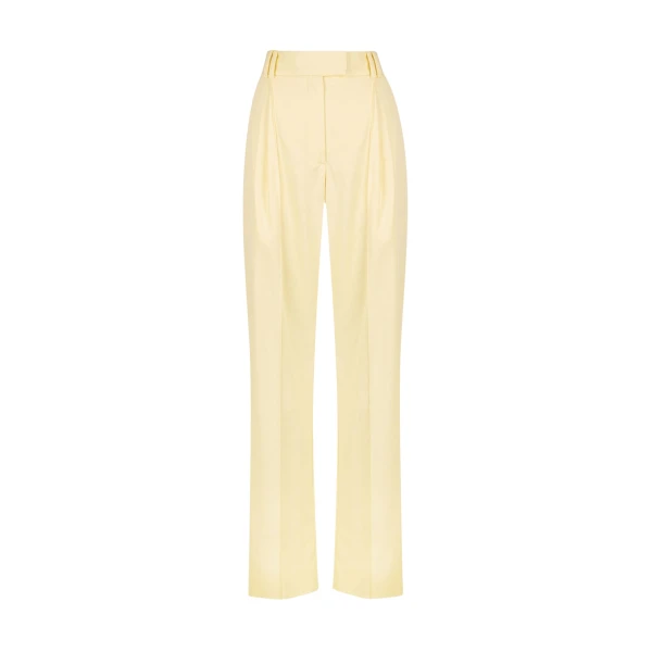 Shona Joy Sara Low Rise Slouch Pant Lemon33018 nobg