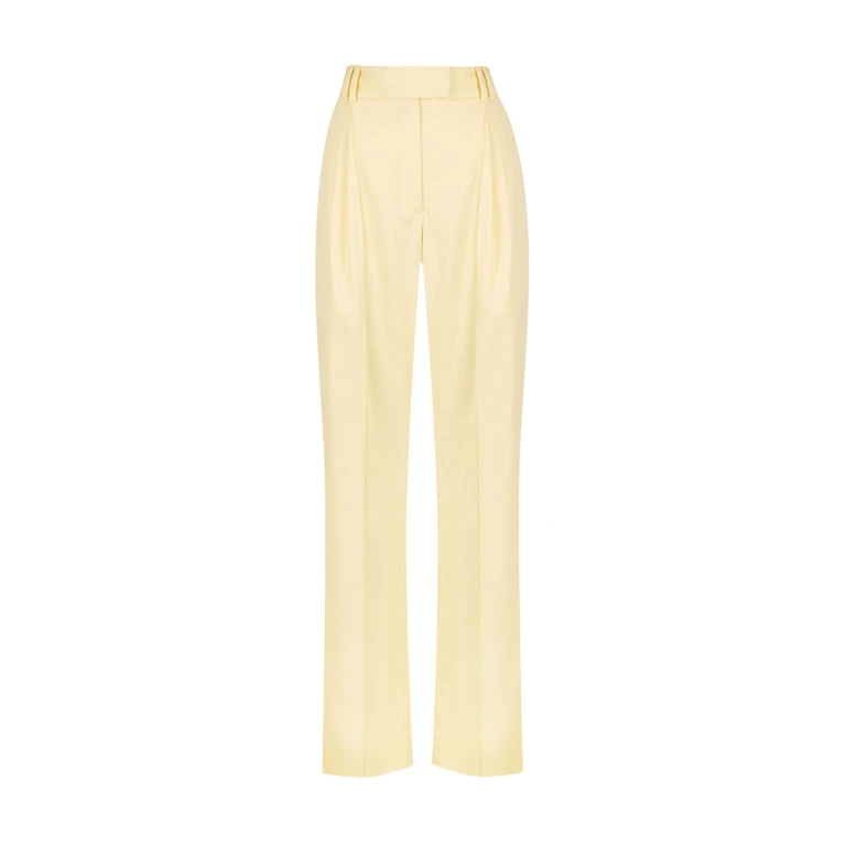 Shona Joy Sara Low Rise Slouch Pant Lemon33018 nobg