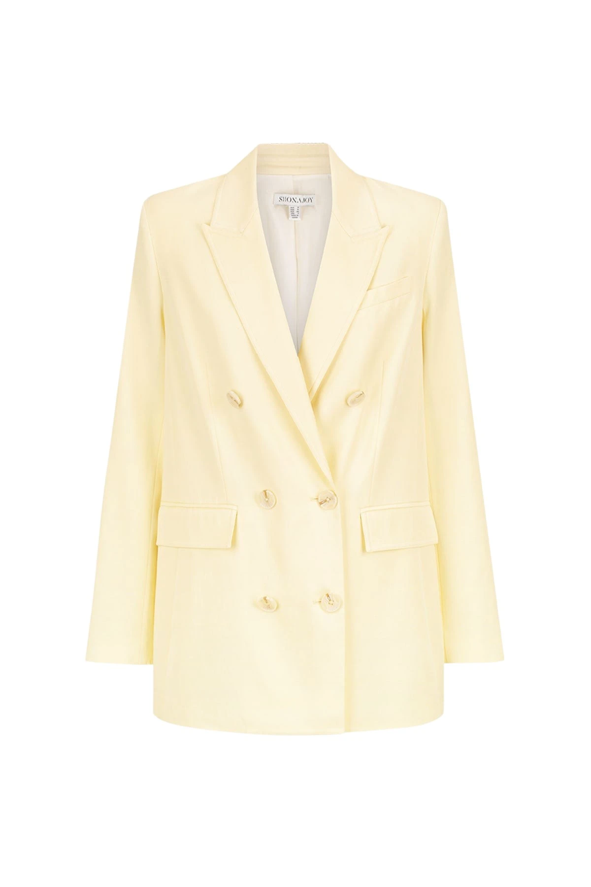 Shona Joy Sara Peak Lapel Blazer Lemon90128 nobg Shona Joy Sara Peak Lapel Blazer Lemon90128 nobg