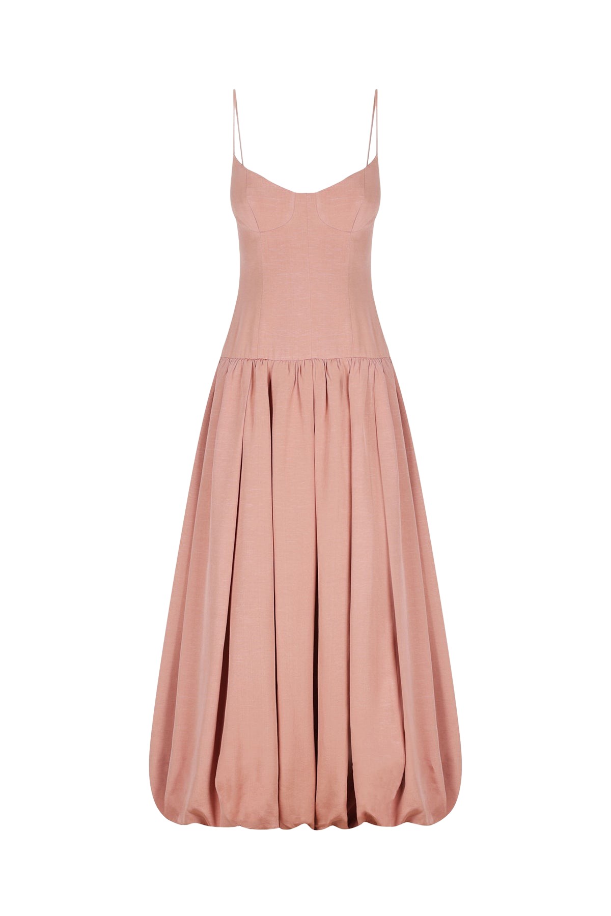 Shona Joy Vento Bustier Bubble Midi Dress – Rose Dawn
