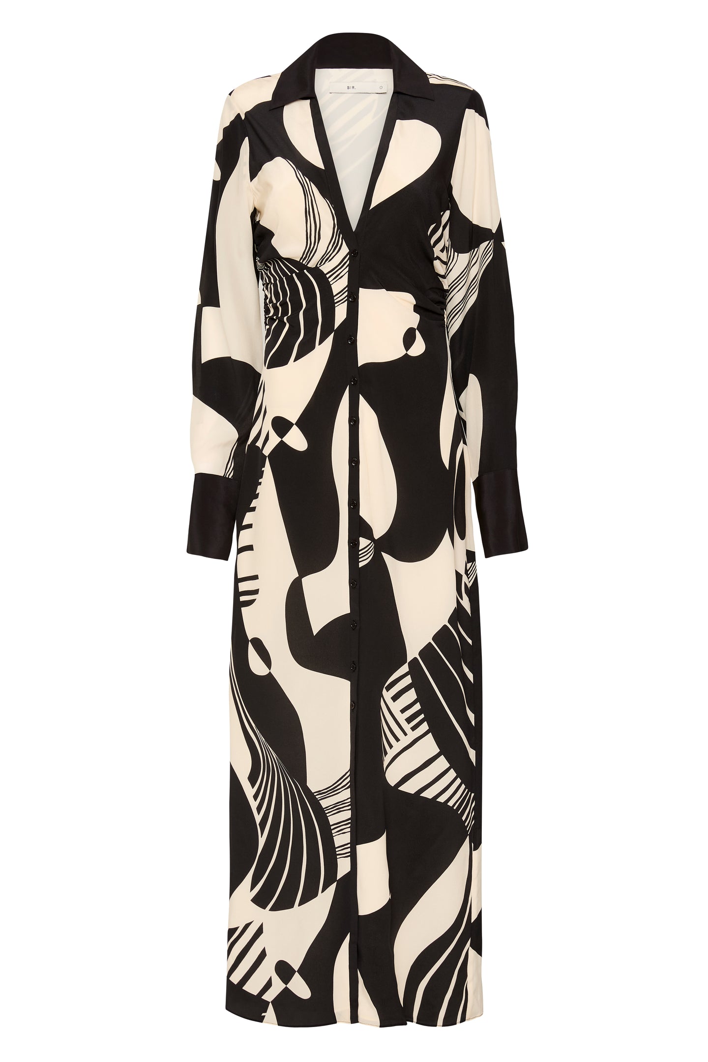 Sir The Label Realisme V Neck Shirt Dress