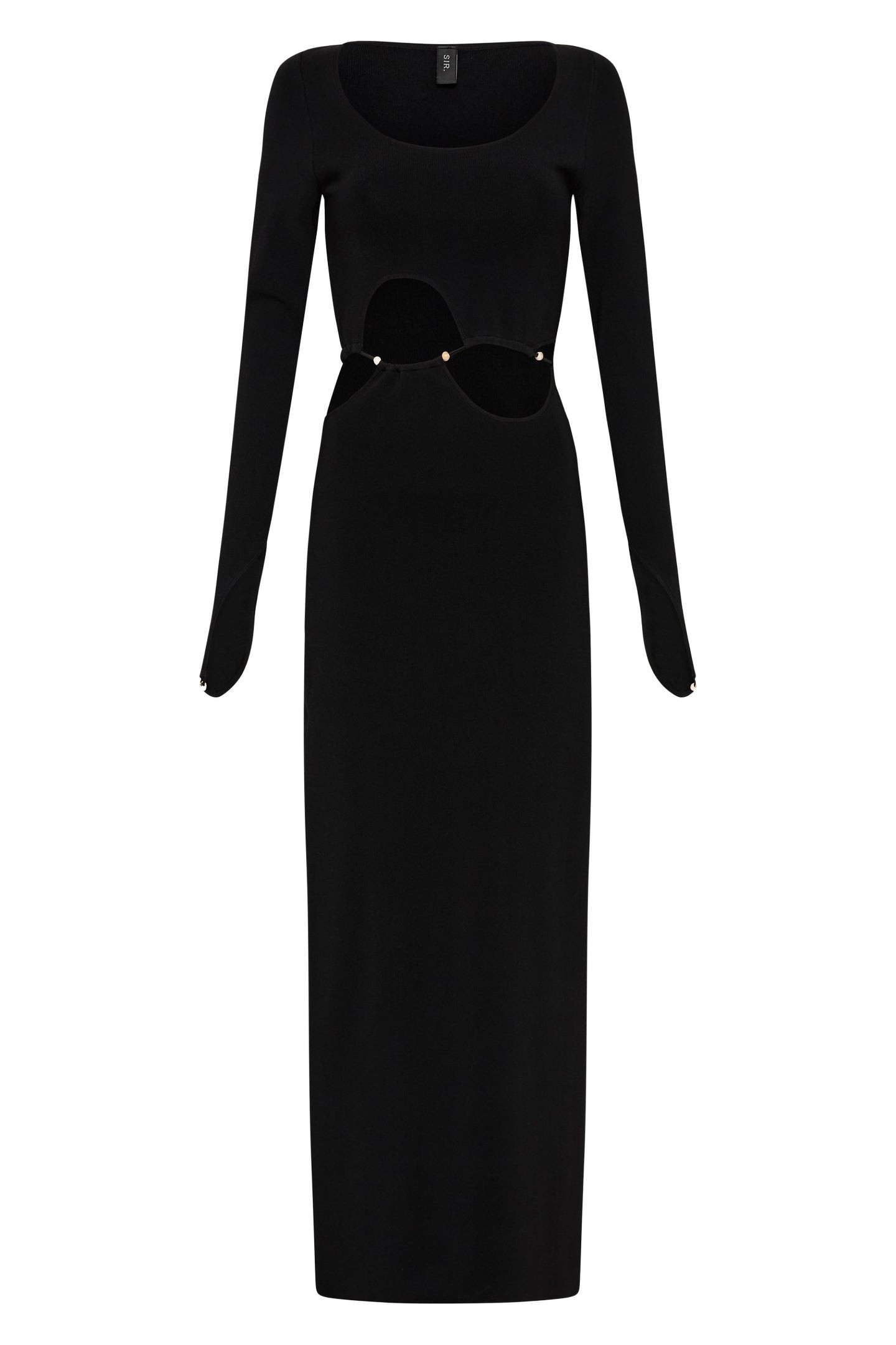 Sir The Label Salvador Beaded Long Sleeve Dress22681 nobg