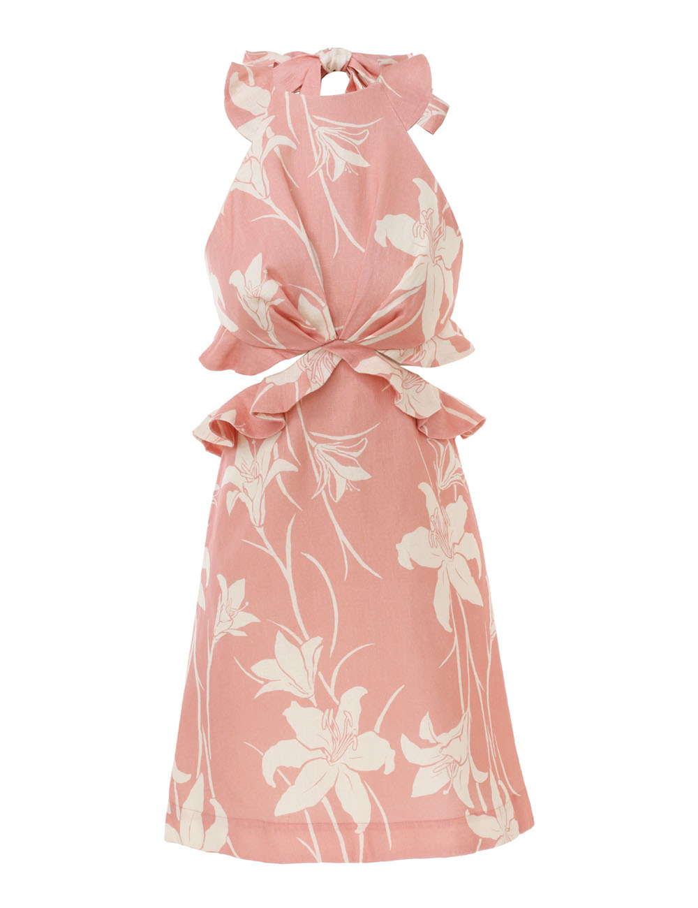 Zimmermann Acadian Tie Back Mini Dress