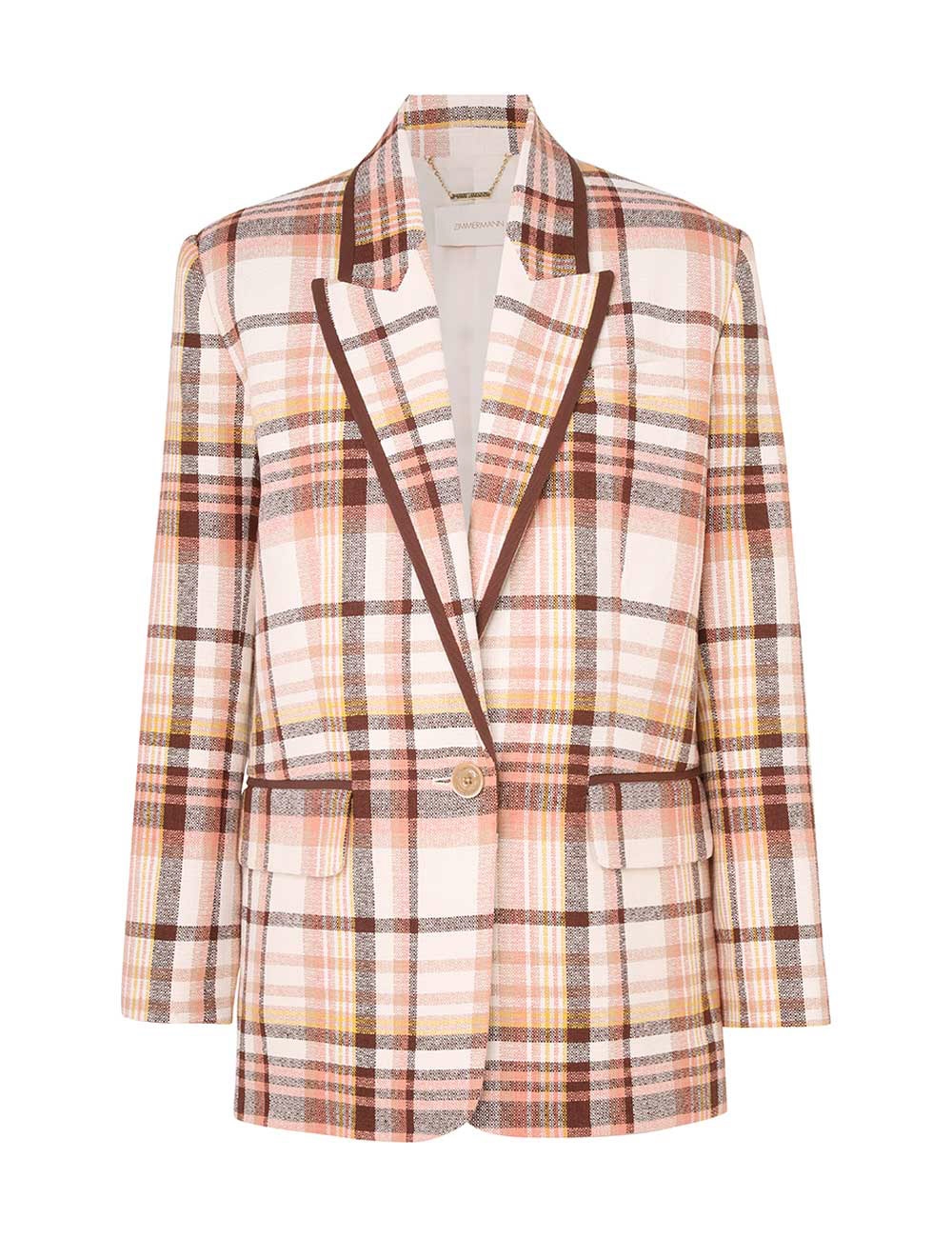 Zimmermann Matchmaker Check Jacket