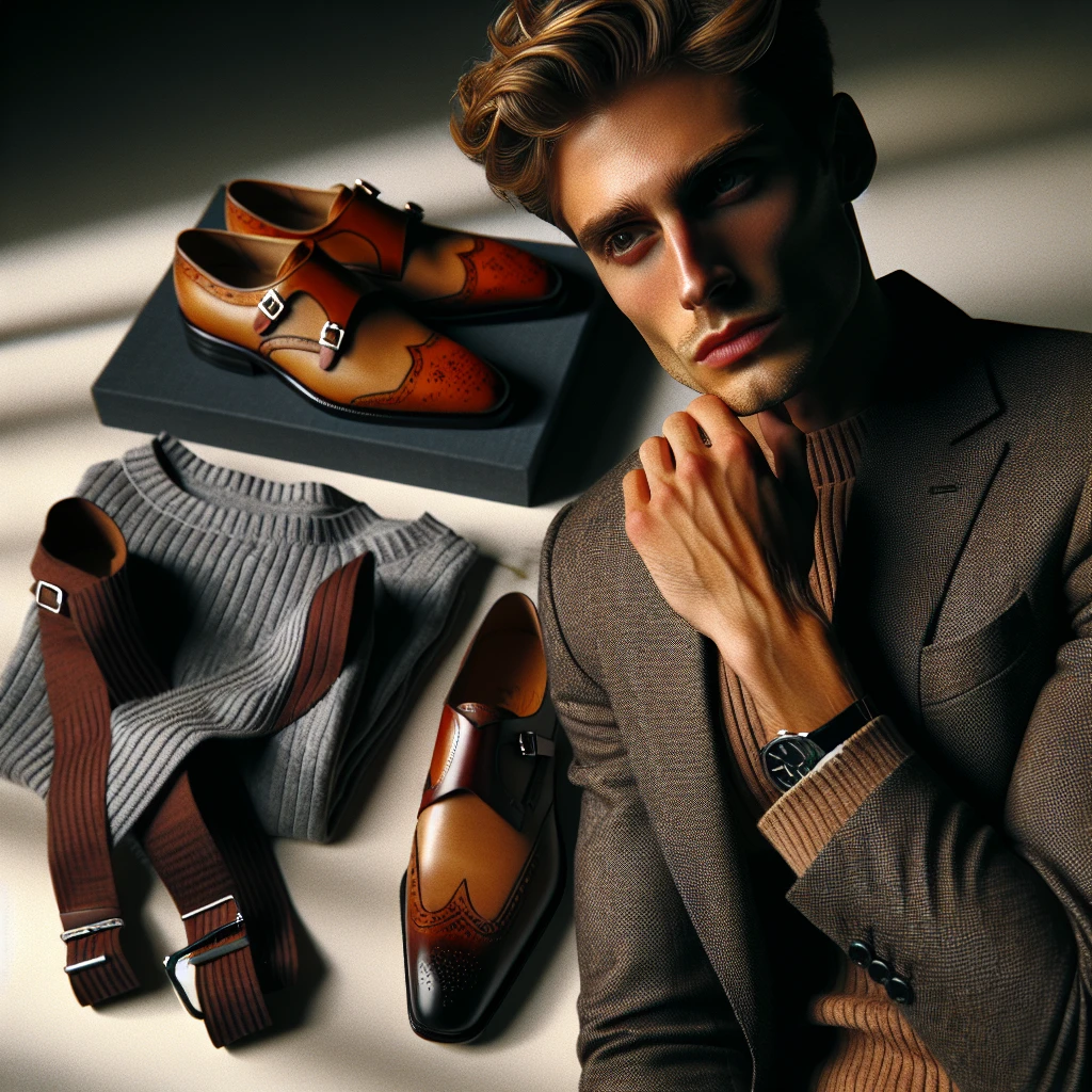 what to wear with double monk strap shoes