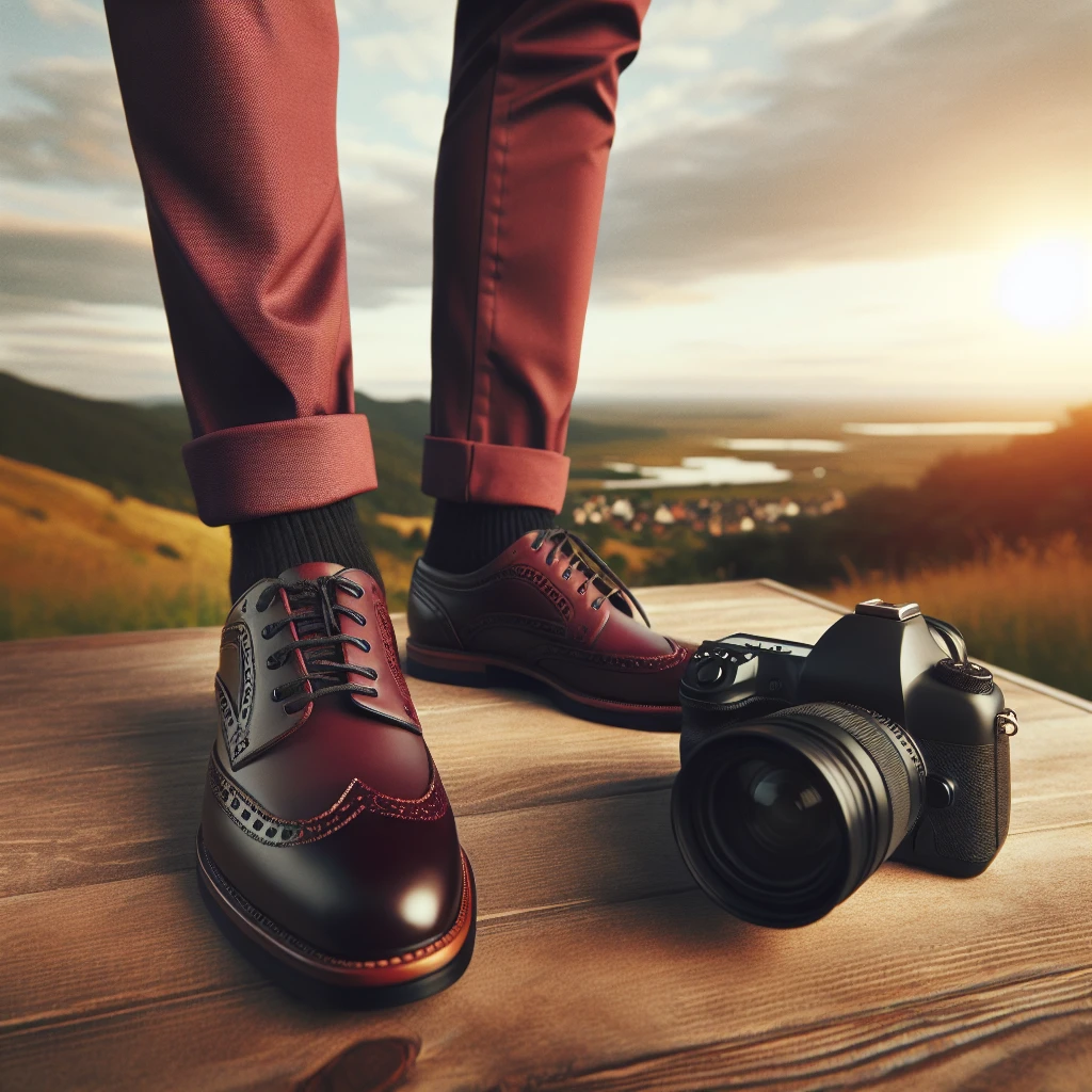 what shoes to wear with burgundy chinos men