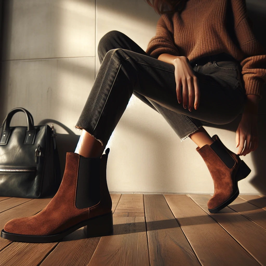 how to wear suede chelsea boots women