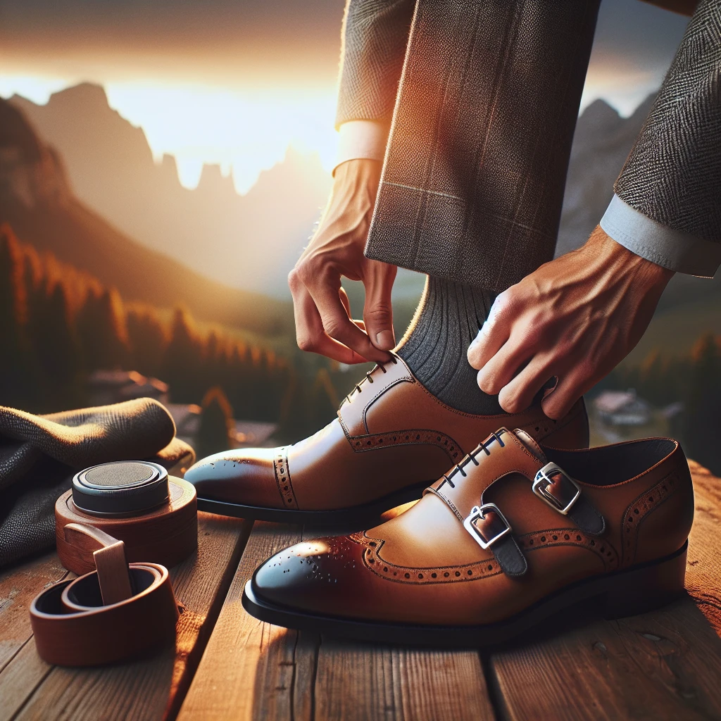 how to put on double monk strap shoes