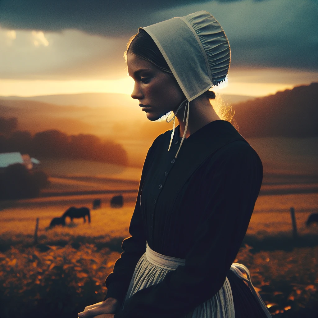 how do amish women dress