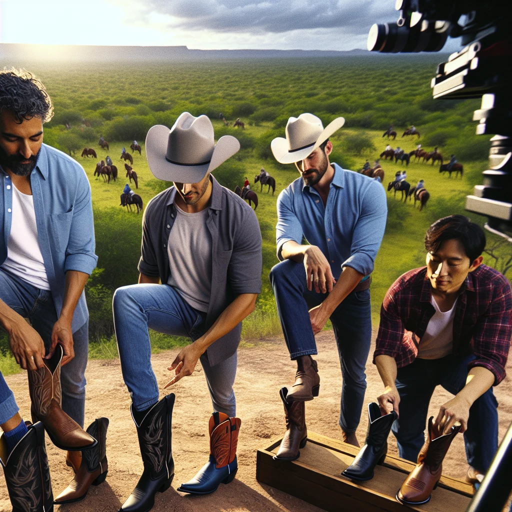 how do men wear cowboy boots 