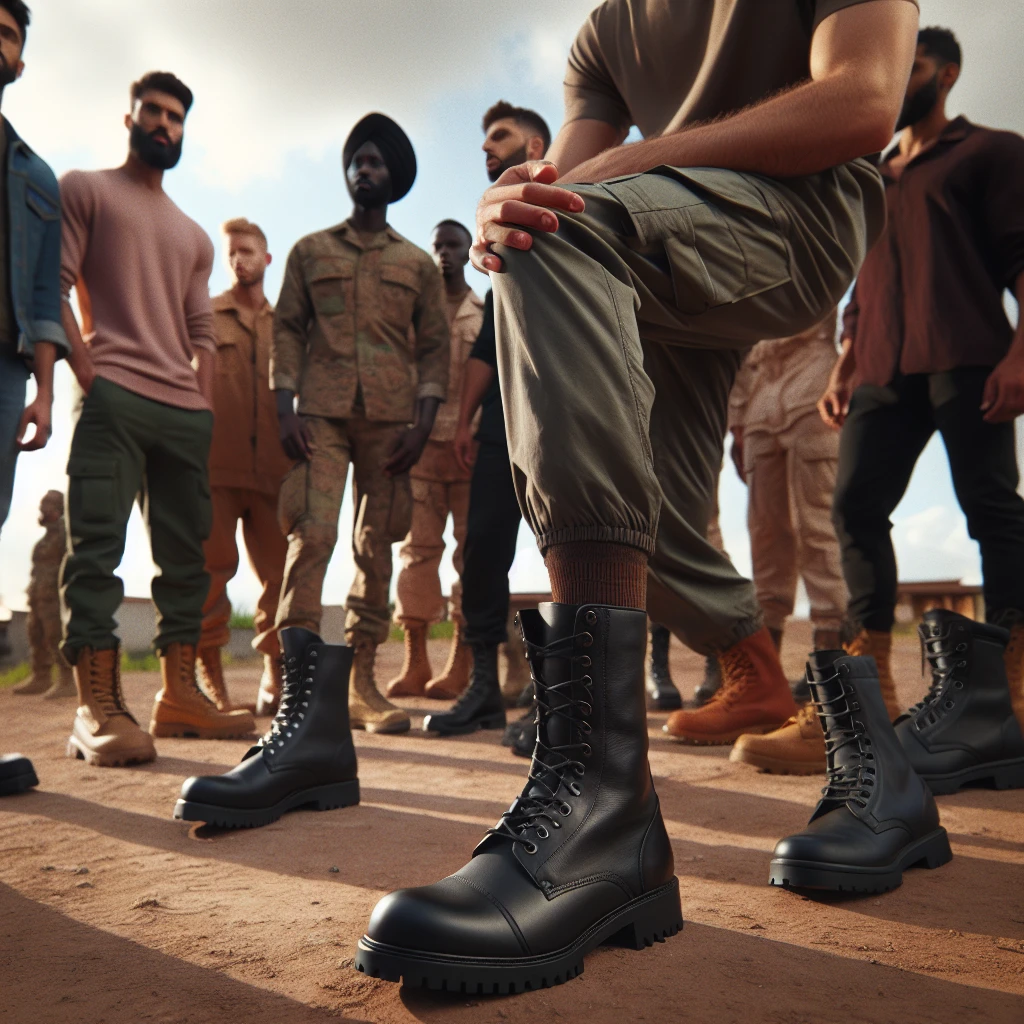 men how to wear combat boots