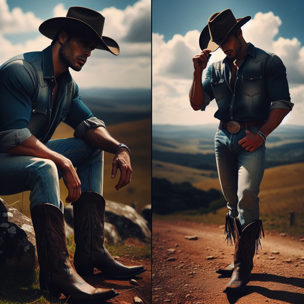 how to dress with cowboy boots men