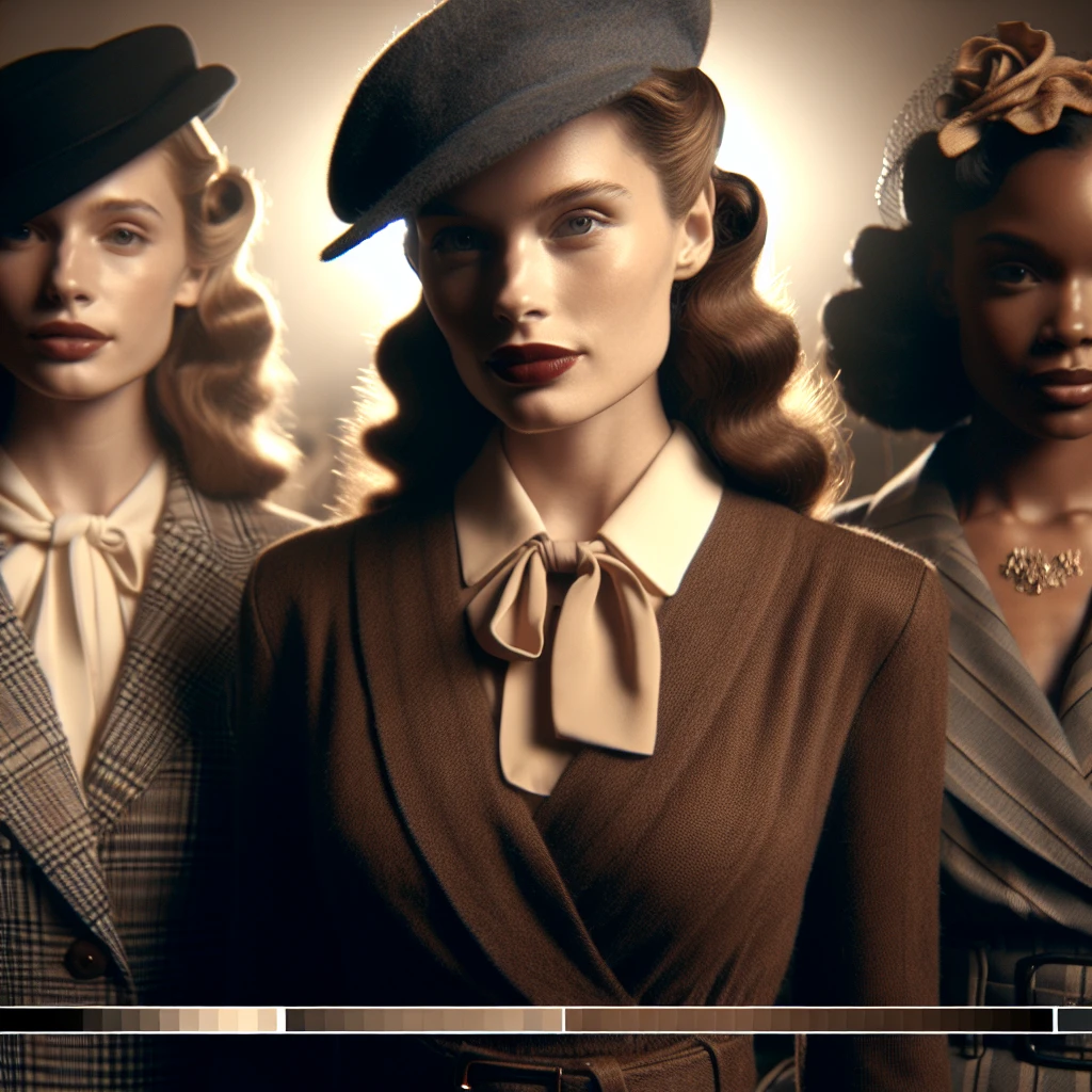 how did women dress in the 1940s