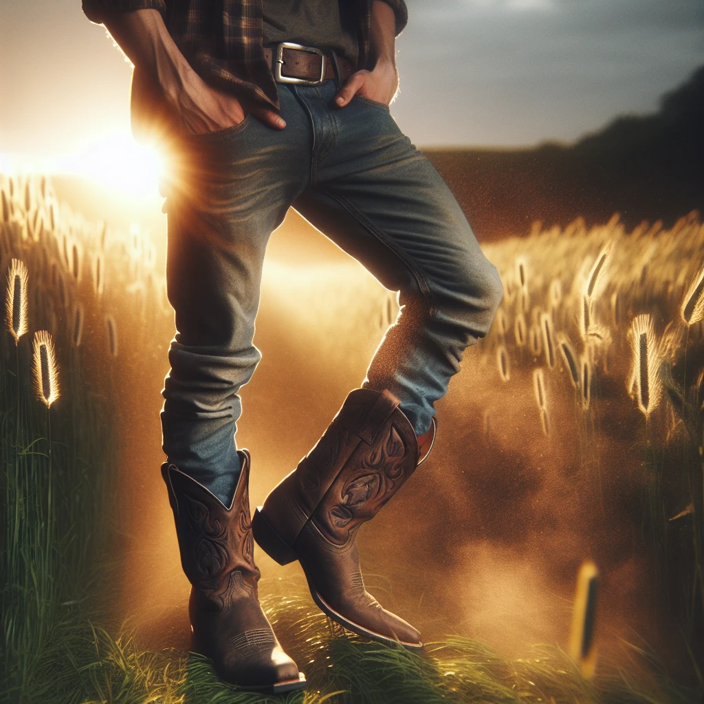 how to wear cowboy boots for men