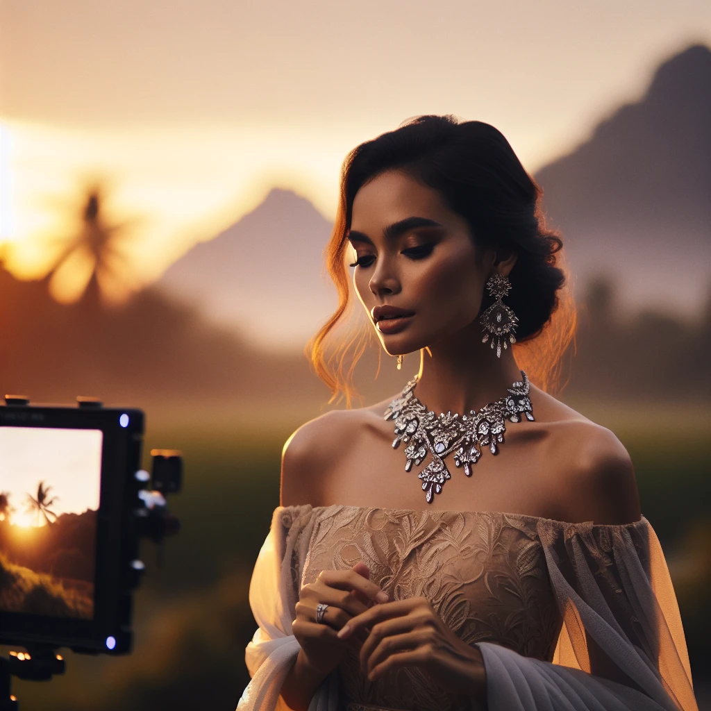 what kind of necklace to wear with off shoulder dr