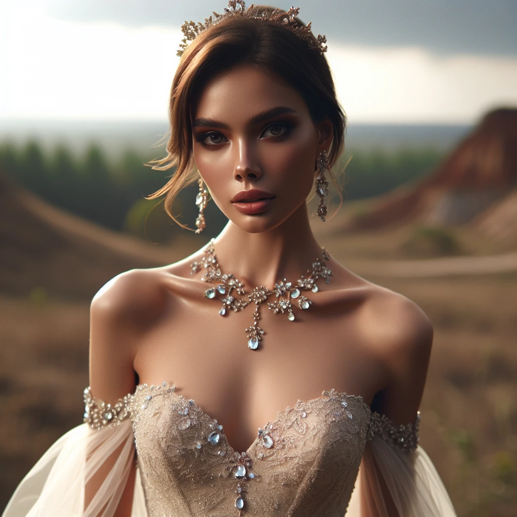 what jewelry to wear with off the shoulder wedding