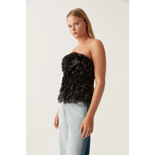 Charmed Rosette Ruffle Bustier - Image 6